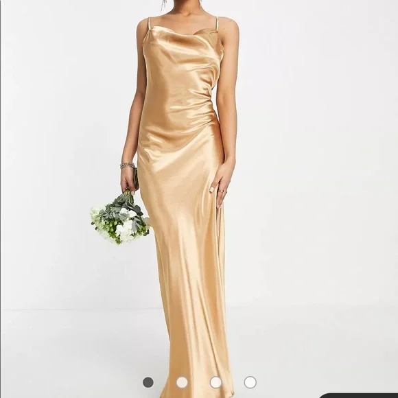 asos gold slip dress Long-Sleeve Short Gold Sequin Party Dress 737 Gold / 00 main image 0